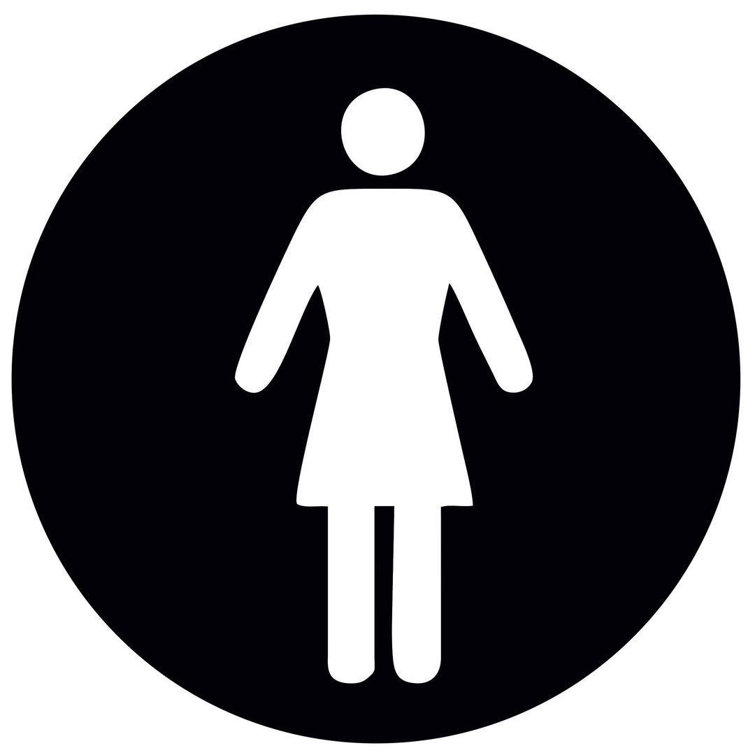 Türschild aus Plexiglas "WC Damen" Schwarz / Weiss